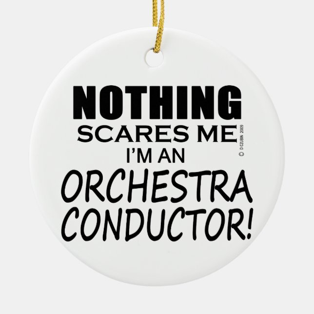Nichts stört mich Orchesterdirigent Keramikornament (Vorne)