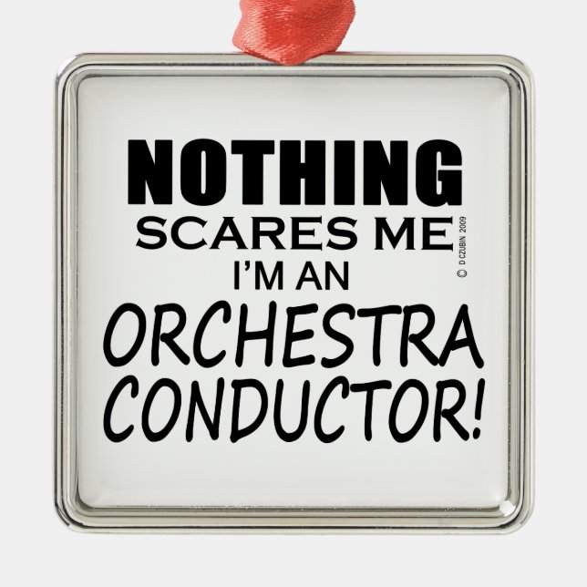 Nichts stört mich Orchesterdirigent Ornament Aus Metall (Vorne)