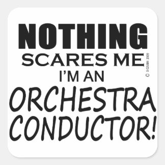 Nichts stört mich Orchesterdirigent Quadratischer Aufkleber