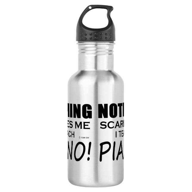Nichts stört mich Piano Edelstahlflasche (Vorderseite)