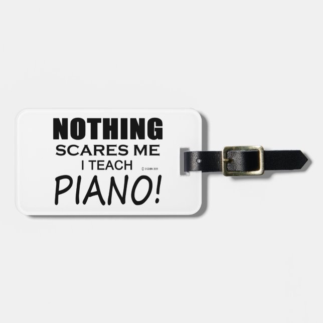 Nichts stört mich Piano Gepäckanhänger (Vorderseite horizontal)