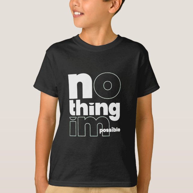 nichts T-Shirt (Vorderseite)