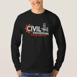 Nichts Unmöglich  Brückenbauingenieur Bauingenieur T-Shirt