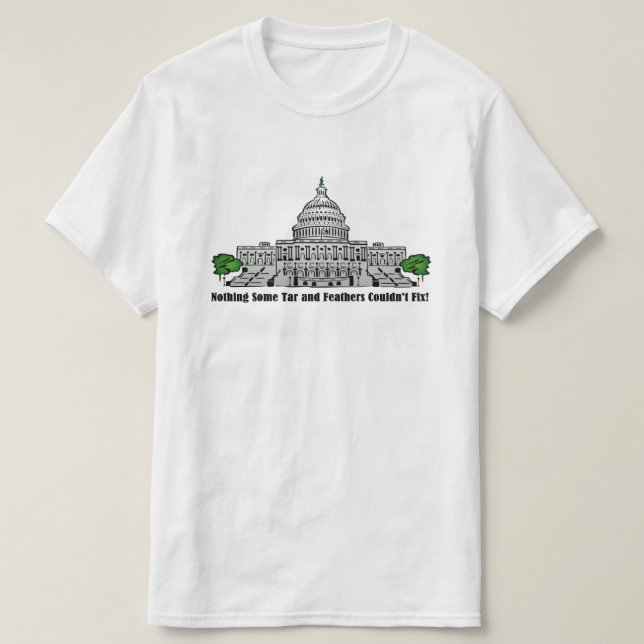 Nichts, was Tar und Federn nicht reparieren konnte T-Shirt (Design vorne)