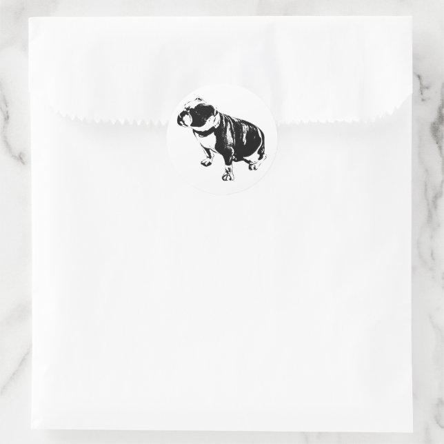 Nichts zu beweisen runder aufkleber (Tasche)