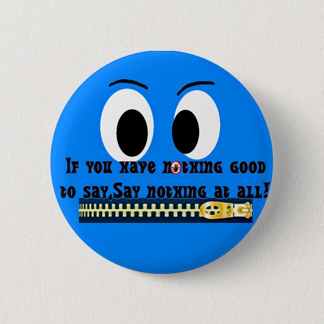 Nichts zu sagen! button (Vorderseite)