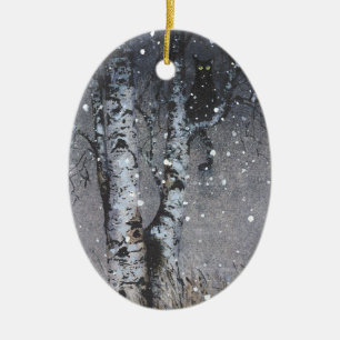 "Nichts zu sehen hier" Keramik Ornament