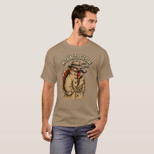 Nichts zu sehen hier, Truthahn-Erntedankfest T-Shirt