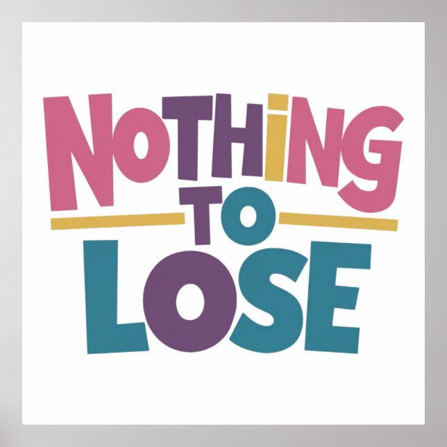 Nichts zu verlieren poster (Vorne)