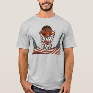 Nichtsaber Netz-Basketball im Band T-Shirt