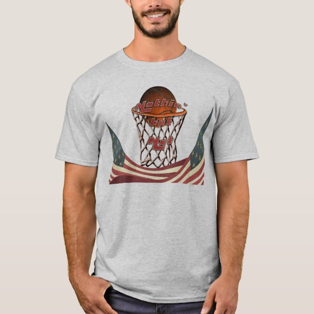 Nichtsaber Netz-Basketball im Band T-Shirt (Vorderseite)