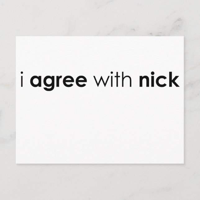 Nick.ai Postkarte (Vorderseite)