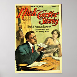 Nick Carter Stories - eine halbe Million Ransom Poster