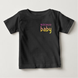 Nick DAViD baby - Bio, beidseitiges Snap-T-Shirt Baby T-shirt