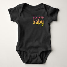 Nick DAViD baby - Black Dual-Sided Snap - T-Shirt