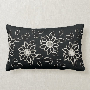 Nick David - Bandanna-schwarzes lumbales Kissen