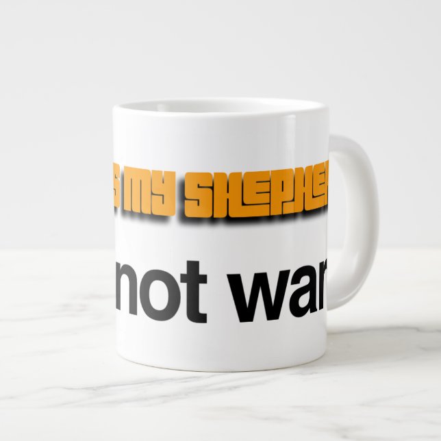 Nick DAViD - Psalm 23 Orange Tasse (Vorderseite Rechts)