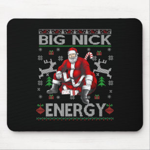 Nick Energy Funny Weihnachten Ugly Sater Men W Mousepad