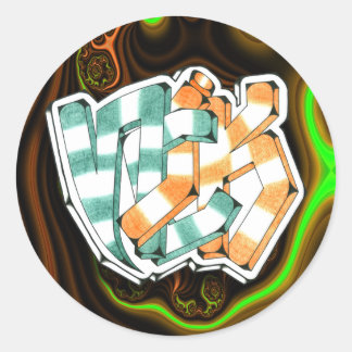 Nick ~ Graffiti Art Sticker 3