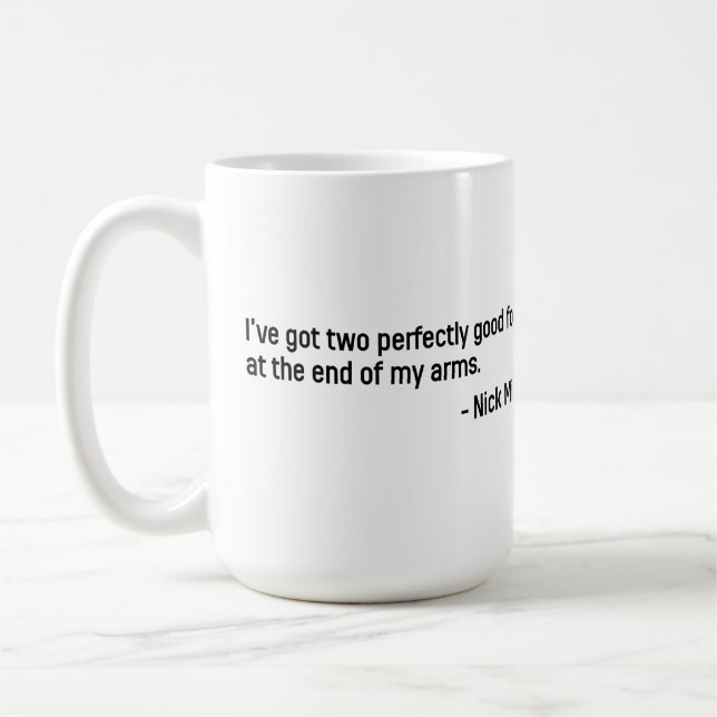 Nick Miller Quote 4/6 Kaffeetasse (Links)
