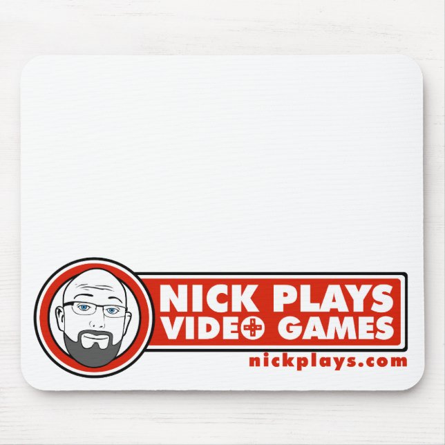 Nick spielt Videospiele Mousepad (Vorne)