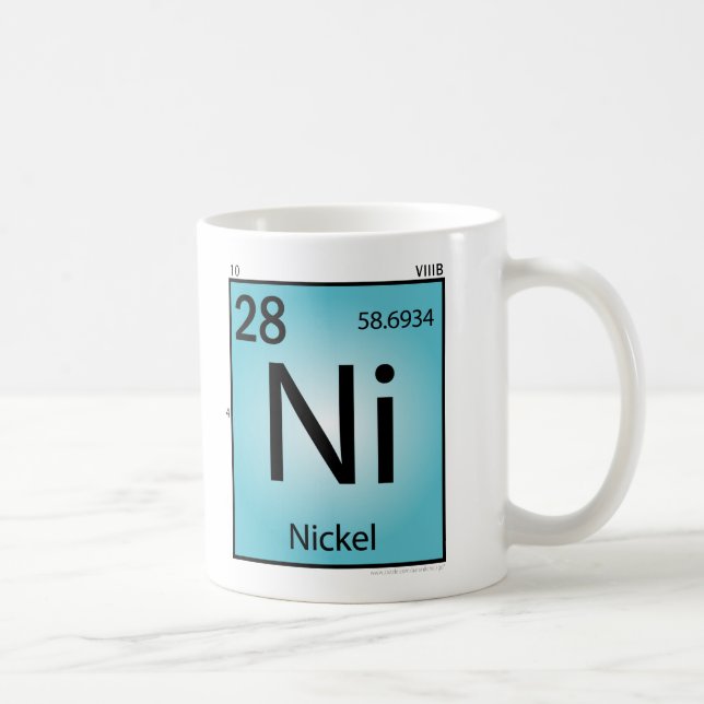 Nickel- (Ni)Element-Tasse Tasse (Rechts)