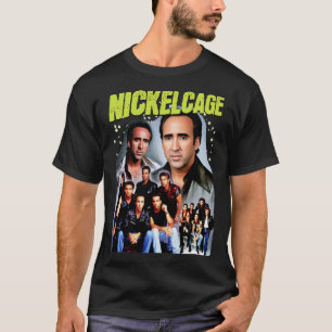 NICKELCAGE PARODY Funny Retro 2000er Glamour Shot  T-Shirt