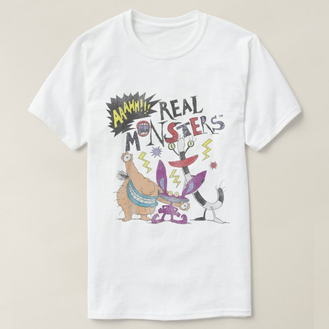 Nickelodeon Ahh Real Monsters Friends Group Shot T-Shirt (Design vorne)