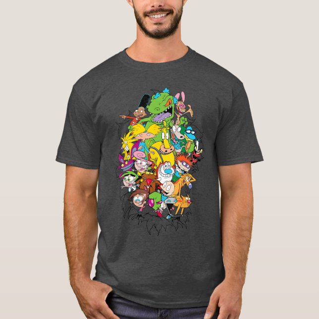 Nickelodeon-Klassiker platzen heraus ee f T-Shirt (Vorderseite)