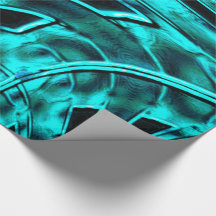 Nickelte und verdrehte Illusion, cyan etwas bläuli