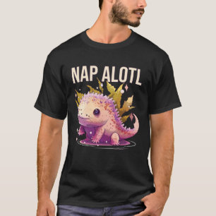 Nickerchen Alotl Axolotl Amphibienfisch T-Shirt