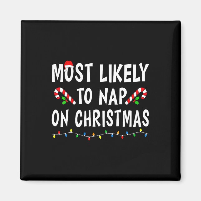 Nickerchen am wahrscheinlichsten bei Weihnachts-Ma Magnet (Vorne)