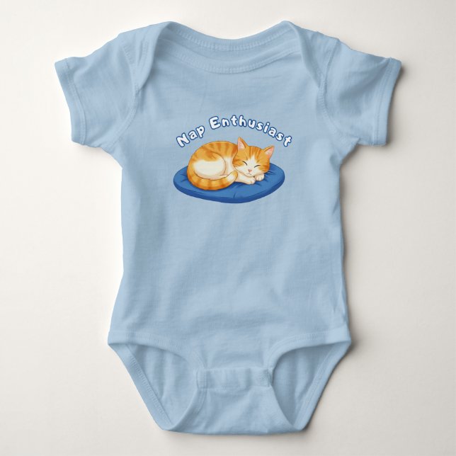 Nickerchen-Enthusiasten Baby Strampler (Vorderseite)