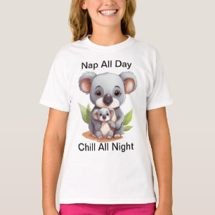 Nickerchen Ganztagsküle Die ganze Nacht über - Laz T-Shirt