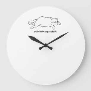 Nickerchen Große Wanduhr