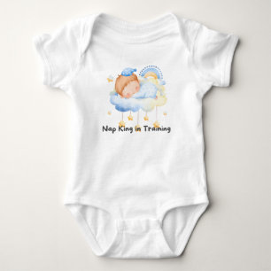 👶 "Nickerchen King in Training" 👑 Baby Strampler