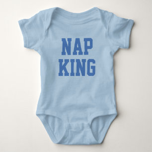 Nickerchen King   Joke Spaß Blue Baby T Shirt