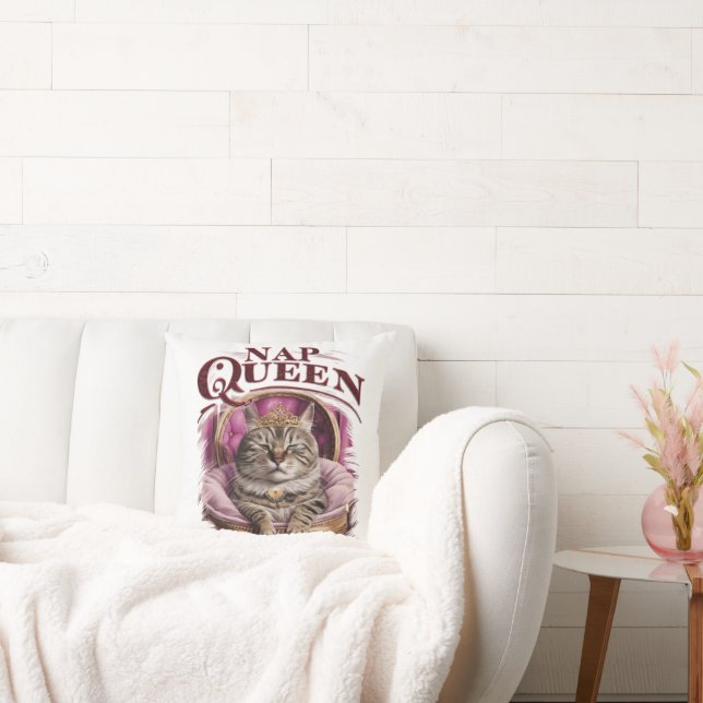Nickerchen Queen Cat Pillow Kissen (Liege)