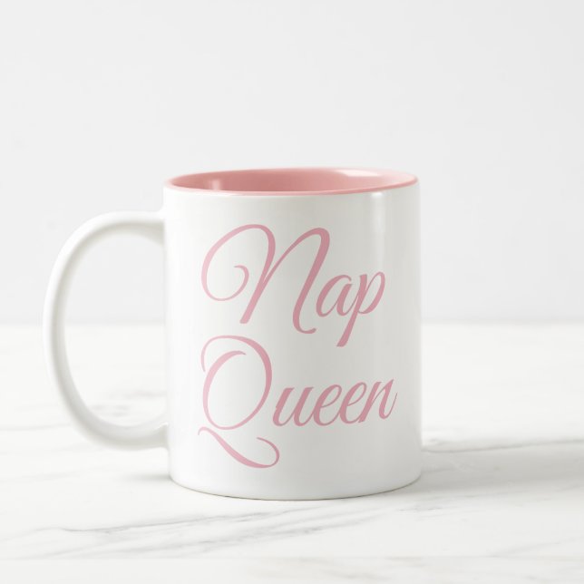 Nickerchen Queen Tasse | Funny & Spaß Zitat Slogan (Links)