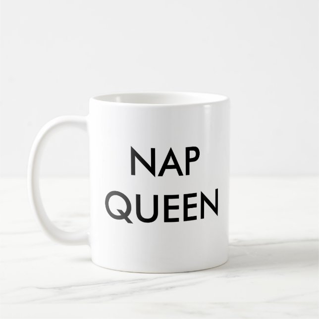Nickerchen Queen Tasse | Funny & Spaß Zitat Slogan (Links)