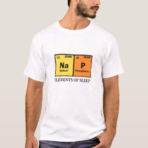 Nickerchen, Schlafelemente   Periodische Tafelschü T-Shirt