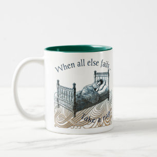 Nickerchen-Tasse Zweifarbige Tasse