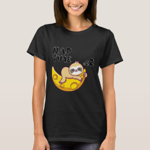 Nickerchen Time Sloth Süße Tier Art Design T-Shirt
