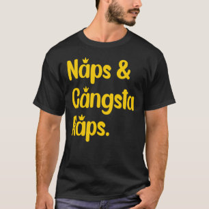 Nickerchen und Gangsta-Rap, die den Rap-Musiklüfte T-Shirt