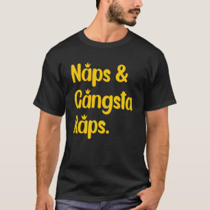 Nickerchen und Gangsta-Rap, die den Rap-Musiklüfte T-Shirt
