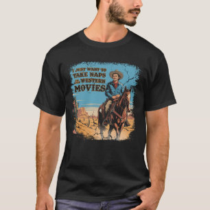 Nickerchen und Western Cowboy Reiten Ho T-Shirt