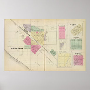 Nickerson, Dragoner, Aurora, Barclay, Kansas Poster