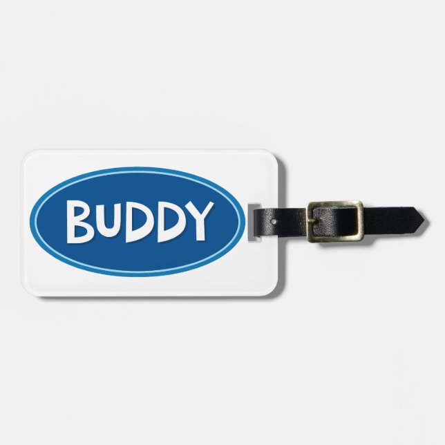 Nickname Buddy Gepäckanhänger (Vorderseite horizontal)