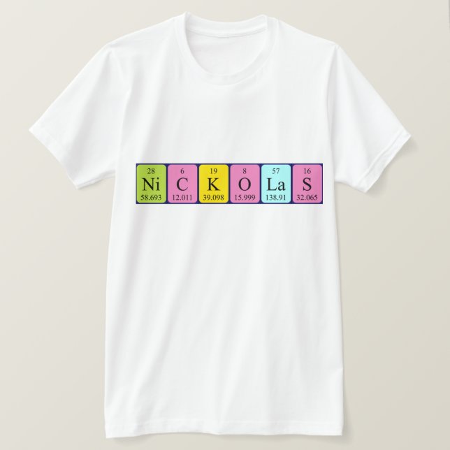 Nickolas Periodenname Shirt (Design vorne)