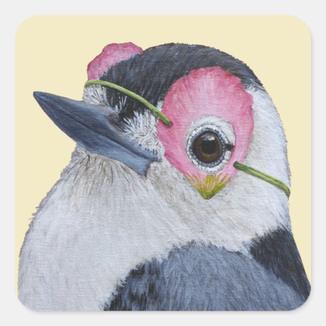 Nicky die Nacktkleber Quadratischer Aufkleber (Vorderseite)